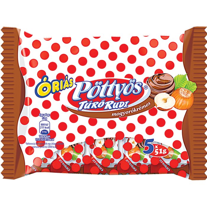 PÖTTYÖS ÓRIÁS MOGYORÓKRÉMES TÚRÓ RUDI MULTIPACK