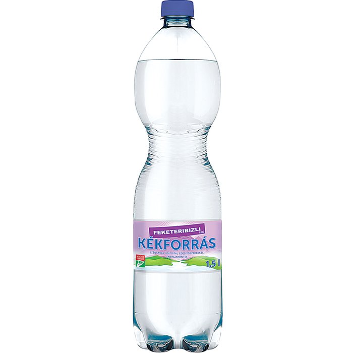 KÉKFORRÁS FEKETERIBIZLI ÍZŰ ÜDÍTŐITAL +50 FT BETÉTDÍJ