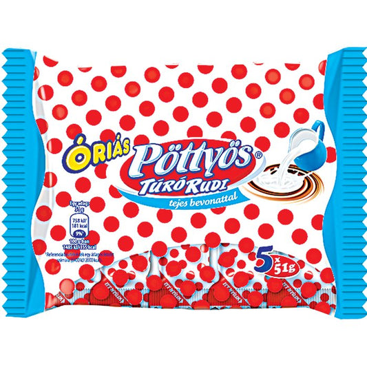 PÖTTYÖS ÓRIÁS TEJCSOKOLÁDÉS TÚRÓ RUDI MULTIPACK