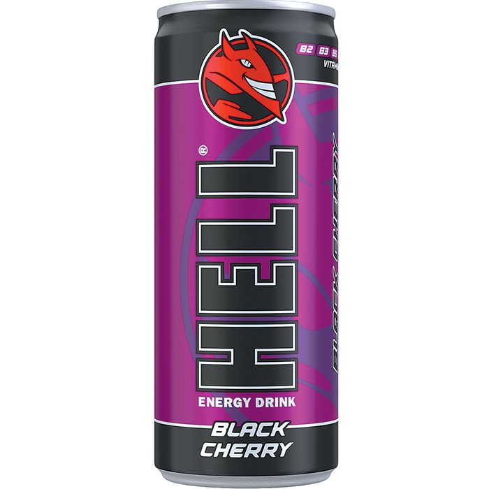 HELL BLACK CHERRY ENERGY DRINK