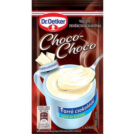 DR. OETKER CHOCO-CHOCO FEHÉRCSOKIS FORRÓ CSOKOLÁDÉ